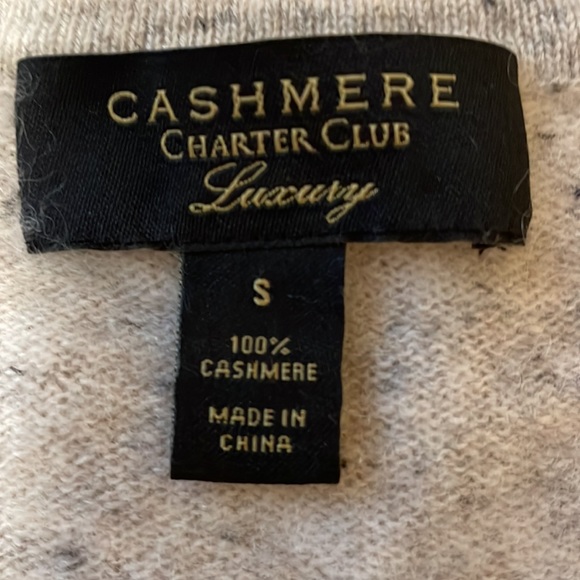 Charter Club for Macy’s Women's 100% Cashmere Crewneck Sweater - Picture 2 of 4